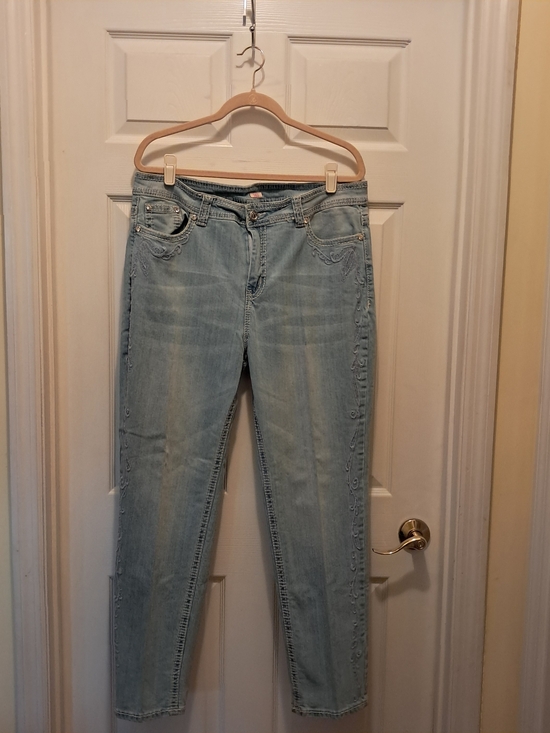 Reba Denim - Reba Light Blue Women's Stretch Jeans Size 16W